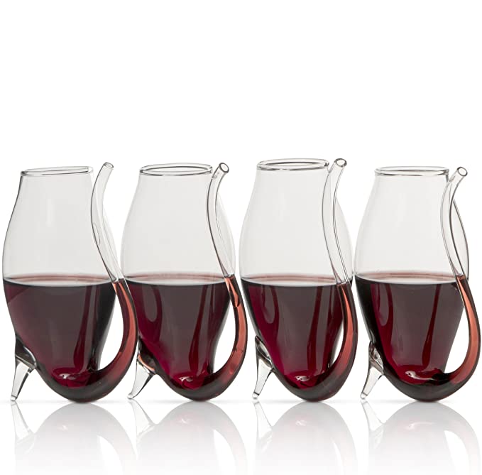 The Wine Savant Elegant Port Sipper Glasses - Set of 4-3.5"H