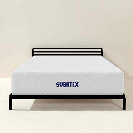 Subrtex 12-inch Breathable Full Body Support Comfortable Cooling Bedroom Soft Thick Gel-Infused 3 Layer Memory Foam Mattress with CertiPUR-US Certified Foam-10 Years Warranty(King)