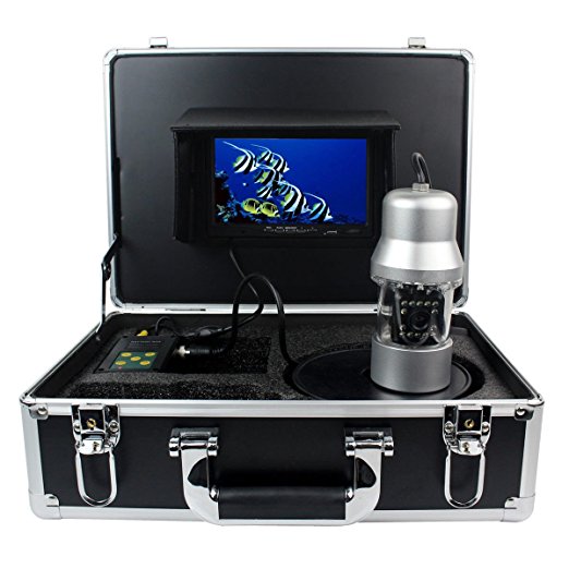 Underwater Fishing Camera Anysun 1/3 Inch 7" TFT LCD Sony CCD 800tvl Hd Underwater Video  Camera Fish Finder 360 Degree View with 20M Cable