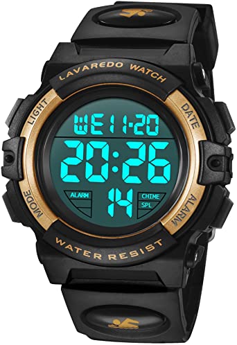 Kid's Watch,Boys Watch Digital Sport Outdoor Multifunction Chronograph LED Waterproof Alarm Calendar Analog Watch for Children with Silicone Band …
