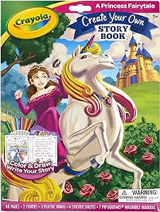 Crayola Book Making Kit for Kids, Create Your Own Fairytale Storybook, DIY Kits, Gift for Girls & Boys, Ages 6, 7, 8, 9