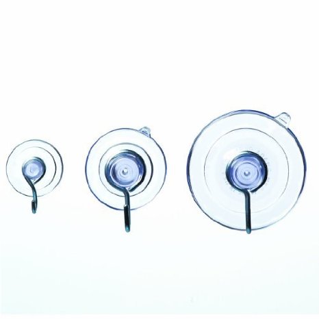 Adams Manufacturing 9512-99-3040 Suction Cups with Hooks, 12-Pack
