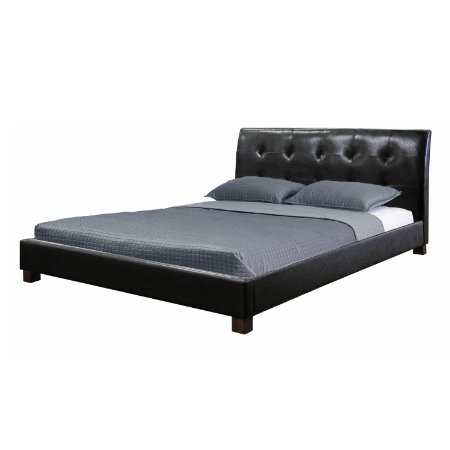 Baxton Studio Hauten Modern Platform Bed, Full, Black