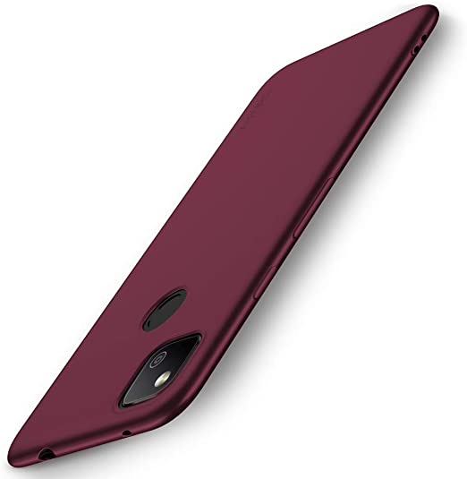 X-level Google Pixel 4a Case, Mobile Phone Case [Guardian Series] Soft TPU Matte Finish Slim Fit Ultra Thin Light Protective Cell Phone Back Cover for Google Pixel 4a - Wine red