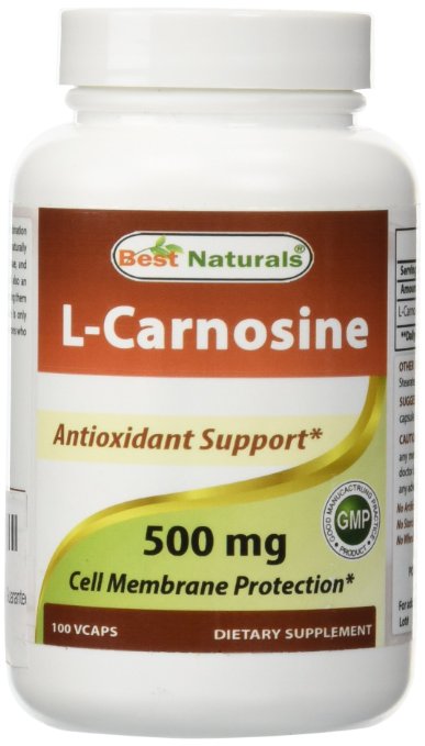 Best Naturals L-Carnosine 500 mg 100 Vcaps