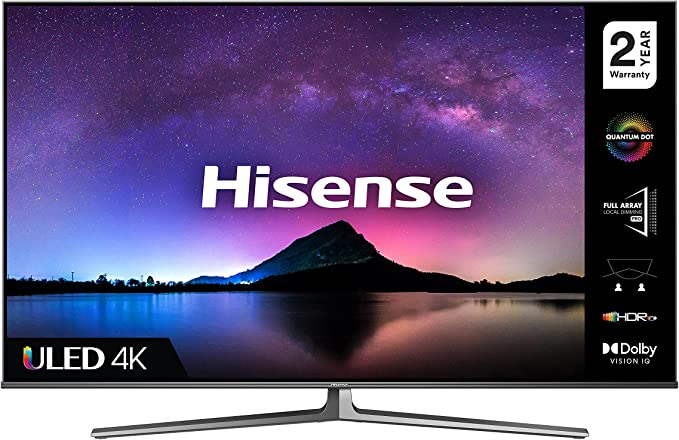 Hisense 65U8GQTUK Quantum Series 65-inch 1000-nit 4K UHD Dolby Vision HDR Smart TV with YouTube, Freeview Play and Alexa Built-in and IMAX Enhanced, TUV Certificated (2021 NEW)