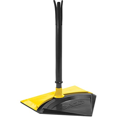 SKLZ Channel Batting Tee, Multiple Position Baseball and Softball Hitting Tee with Sliding Shaft Adjusts 18"-26" for Inside, Outside, High, and Low Pitches, Improves Swing Technique and Consistency