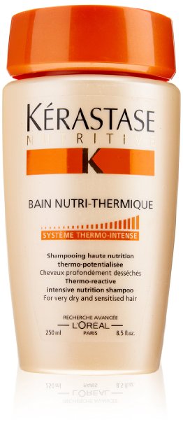Kerastase Nutritive Bain Nutri Thermique Intensive Nutrition Shampoo For Very Dry and Sensitised Hair, 8.5 Ounce