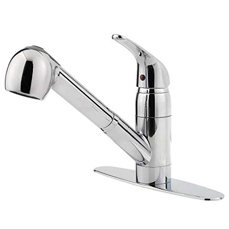 Pfister Pfirst Series 1-Handle Pull-Out Kitchen Faucet, Polished Chrome
