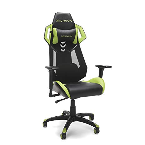 RESPAWN-200 Racing Style Gaming Chair - Ergonomic Performance Mesh Back Chair, Office or Gaming Chair (RSP-200-GRN)