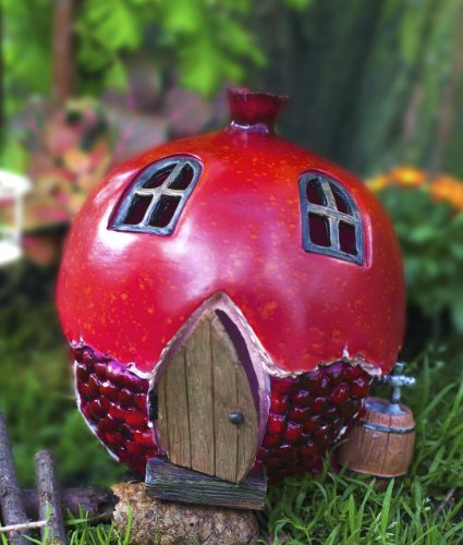 24 HOUR SALE | Honeyclover Dreams® Pomegranate House Fairy Garden House | Deluxe Miniature Garden House | *FREE BONUS*: in-depth eBook on Miniature Gardening techniques | Introduction Sale - 56% OFF