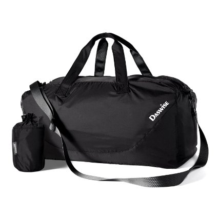 Duffel Bag Foldable Daswise Travel Sporty Gear Bags with Pockets Keep Personal Documents Phones and Other Essentials Safe - Best for Travelers and Gym Enthusiasts- Made of Tear-resistant Waterproof Nylon Lightweight Durable and Fashionable 3 Colors