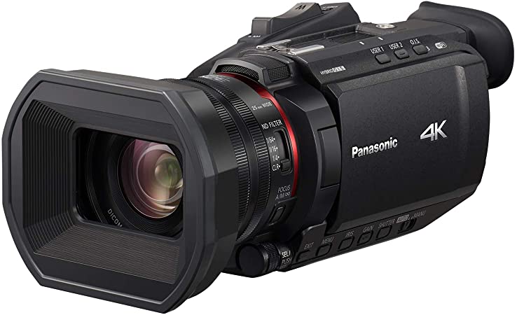 Panasonic X1500 4K Professional Camcorder with 24X Optical Zoom, WiFi HD Live Streaming, HC-X1500 (USA Black)