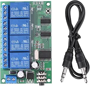 AD22B04 12V 4 Channel DTMF Tone Decoder Relay Phone Remote Control PLC