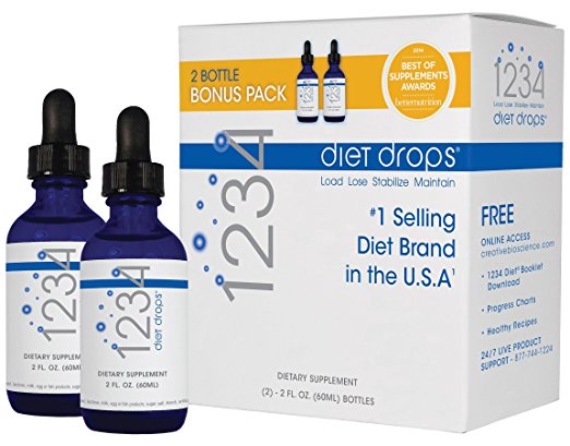 Creative Bioscience 1234 Diet Drops (Twin Pack), 2 Ounce