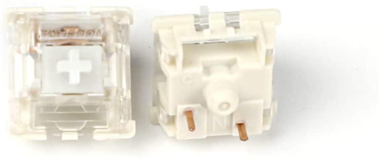 Gateron MX SMD Gateron Switches 3pin SMD LED Underglow Led Compatible for MX Mechanical Keyboard Transparent Cover White Base