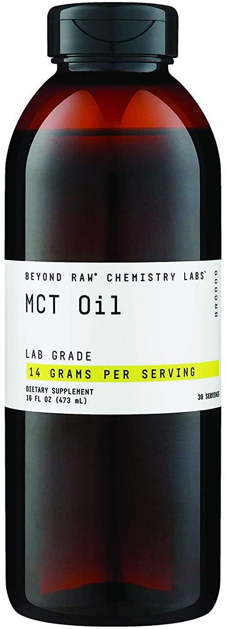 Beyond Raw Chemistry Labs MCT Oil, 30 Servings, Supports Weight Loss