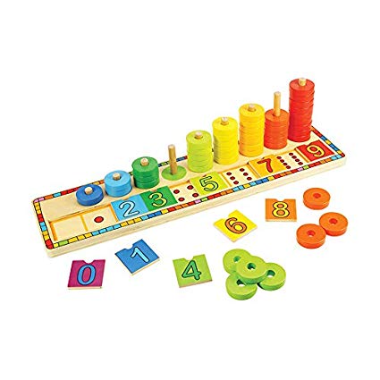 Bigjigs Toys Wooden Learn to Count Stacking Toy