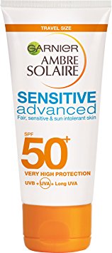 Ambre Solaire Sensitive Sun Cream SPF50  50ml Travel