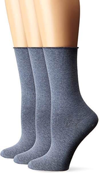 HUE Women's Jeans Sock (Pack of 3), One Size