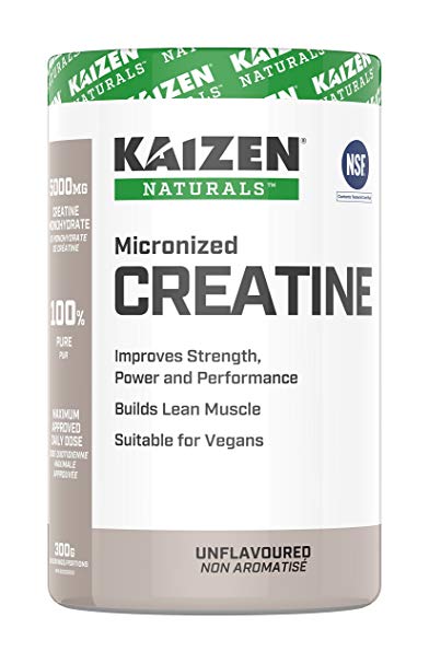 Kaizen Naturals Micronized Creatine Monohydrate Powder, NSF Certified, Unflavoured, 60 Servings