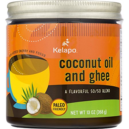 Kelapo Coconut Oil and Ghee 50/50 Blend,13-Ounce Jar