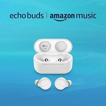 Echo Buds (2nd Gen) - White and 4 months of Amazon Music Unlimited FREE w/ auto-renewal