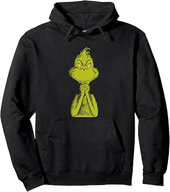 Dr. Seuss Classic Sly Grinch Pullover Hoodie Pullover Hoodie