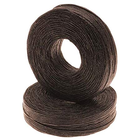 Beadaholique Waxed Irish Linen Necklace or Knotting Cord 1mm Brown - 50 Yards
