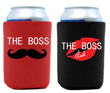 The Boss and the Real Boss Can Coolers Gift Set