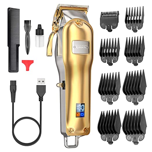 Hair Clippers for Men,Clippers for Hair Cutting Mens Hair Clippers Professional Kit Rechargeable Cordless Electric Haircut Kit with 2500 mAh LCD Display,8 Guide Combs for Men and Barbers