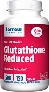 Jarrow Formulas Reduced Glutathione, Supports Liver Health, 500 mg, 120 Veggie caps