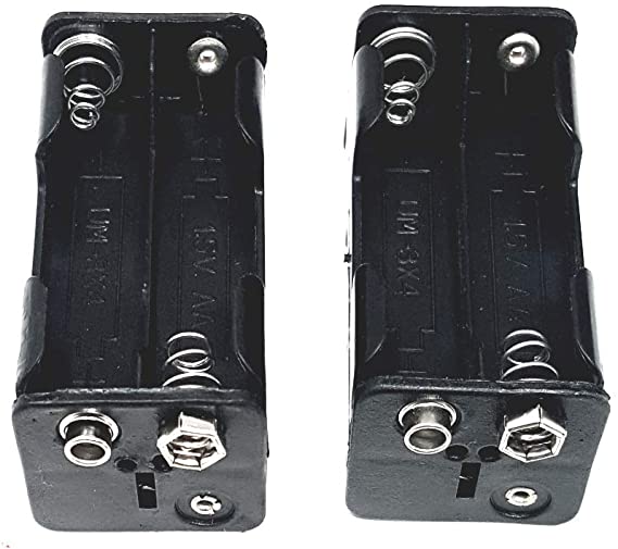 Corpco 4 x AA Battery Holder with Standard snap Connector 6V Output Type BH343 2 Pack
