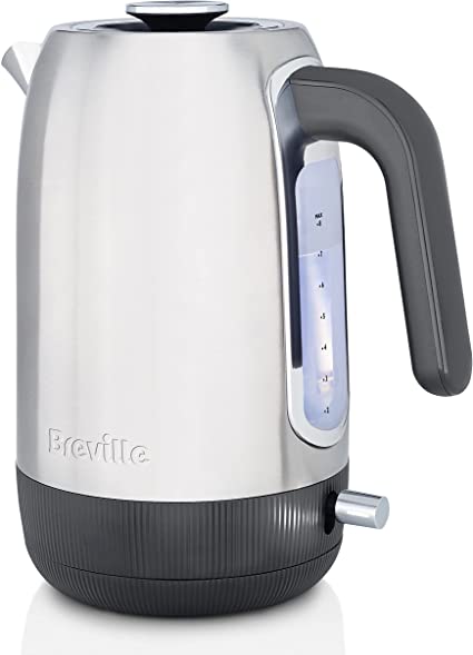 Breville Edge Electric Kettle | 1.7 Litre | Still Hot Illumination | 3kW Fast Boil | Brushed Stainless Steel [VKT192]