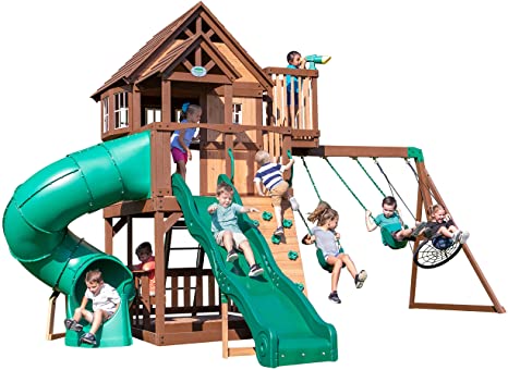 Backyard Discovery Skyfort with Tube Slide