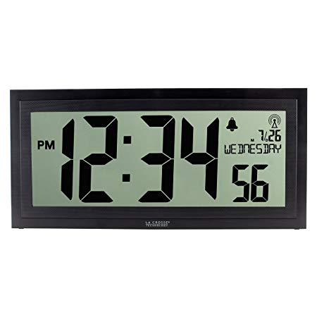 La Crosse Technology BBB87276 Digital Clock, Black