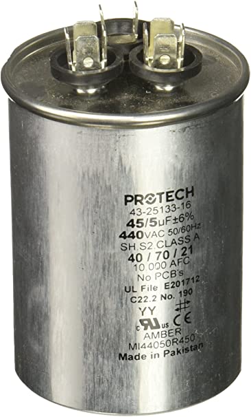 Protech 662766275452 45/5/440 Dual Round Capacitor