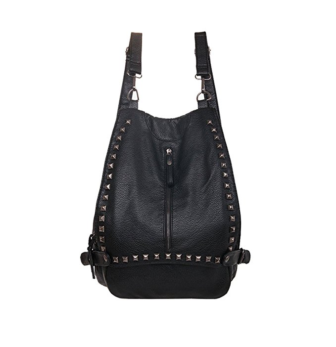 YNIQUE Women's Studded PU Leather Backpack Purse Casual Daypacks