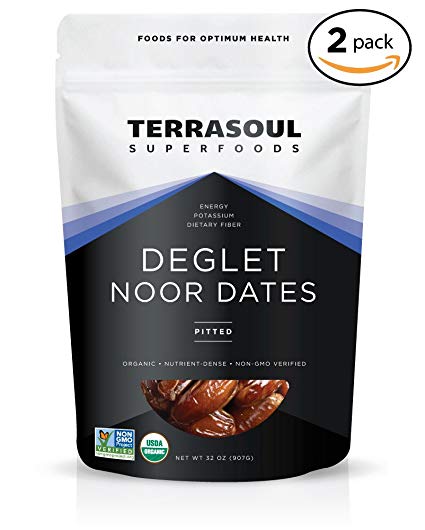 Terrasoul Superfoods Organic Deglet Noor Dates (Pitted), 4 Pounds
