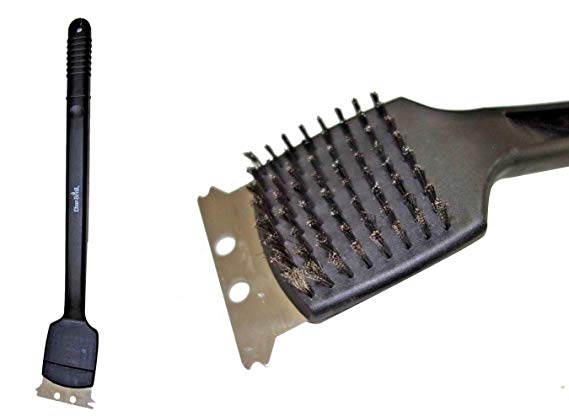 Char-Broil Cool Clean Steel Scraper Long Hand Grill Brush (Steel)