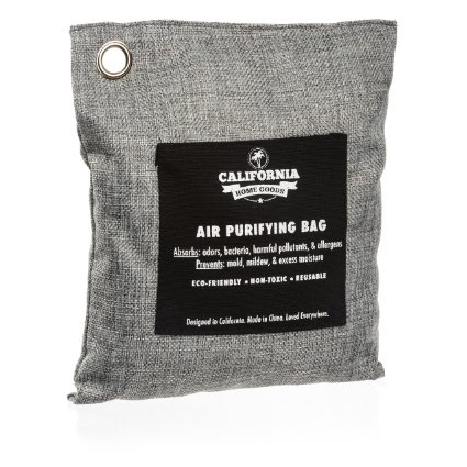 California Home Goods Naturally Activated Bamboo Air Purifying Bag Charcoal Color 500g