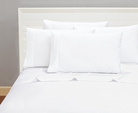 Microfiber Sheet Set Quality Bedding 1800 Count Series 6 Piece Classic Soft Bed Linens Designed To Add An Elegant Touch To Your Bedroom (Cal King, White)