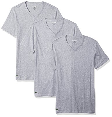 Lacoste Men's 3 Pack Slim V Neck Tee