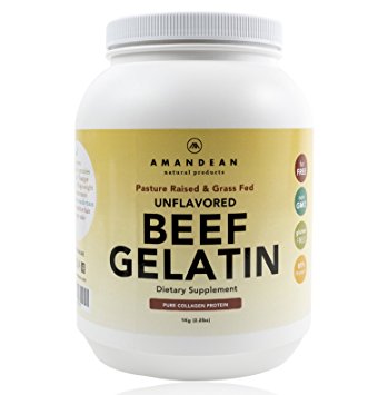 Premium Grass Fed Beef Gelatin (Large 2.2lbs) | Unflavored | Pure Collagen Protein Powder | Healthy Paleo Baking and Cooking | 18 Amino Acids for Joints, Bones, Skin, Hair, Gut | Gluten Free & Non GMO