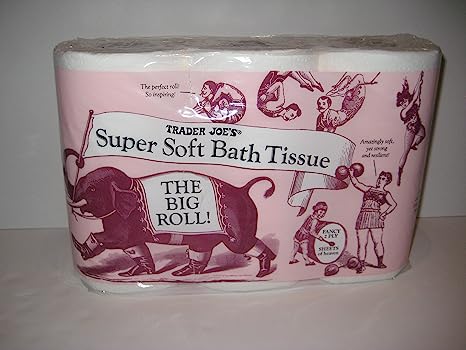 Trader Joe's Super Soft Bath Tissue, (6)- Double Rolls, 2 Ply 350 Sheets Per Roll