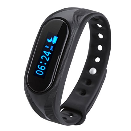 Cubot V1 Bluetooth 4.0 Smart Bracelet, Waterproof Smart Wristband Fitness Tracker with a Pedometer Step Counter Distance Counter Sleep Monitor Call/SMS Reminder