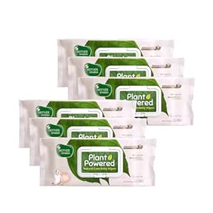 Mother Sparsh Natural Care Baby Wipes 60 Pcs (Pack of 6) I 100% Plant Made Fabric From Forest Land | Gentle + Cleanse (with Grapefruit) Wet Wipes For Baby I Cotton Cloth Like Bigger Sheets