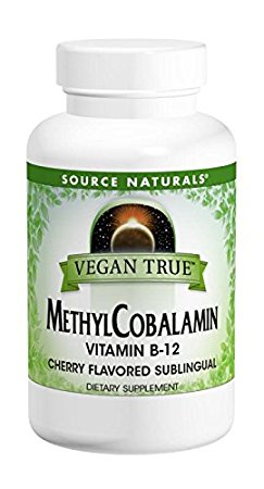 Vegan True Methylcobalamin Vitamin B-12, Cherry-Flavored Sublingual