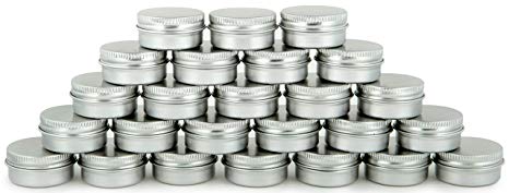 Vivaplex, 25, Aluminum, 10 Gram, Tin Jars with Lids