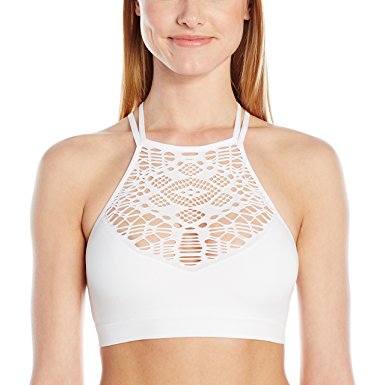 Mae Women's Hi-Neck Bralette with Cutouts